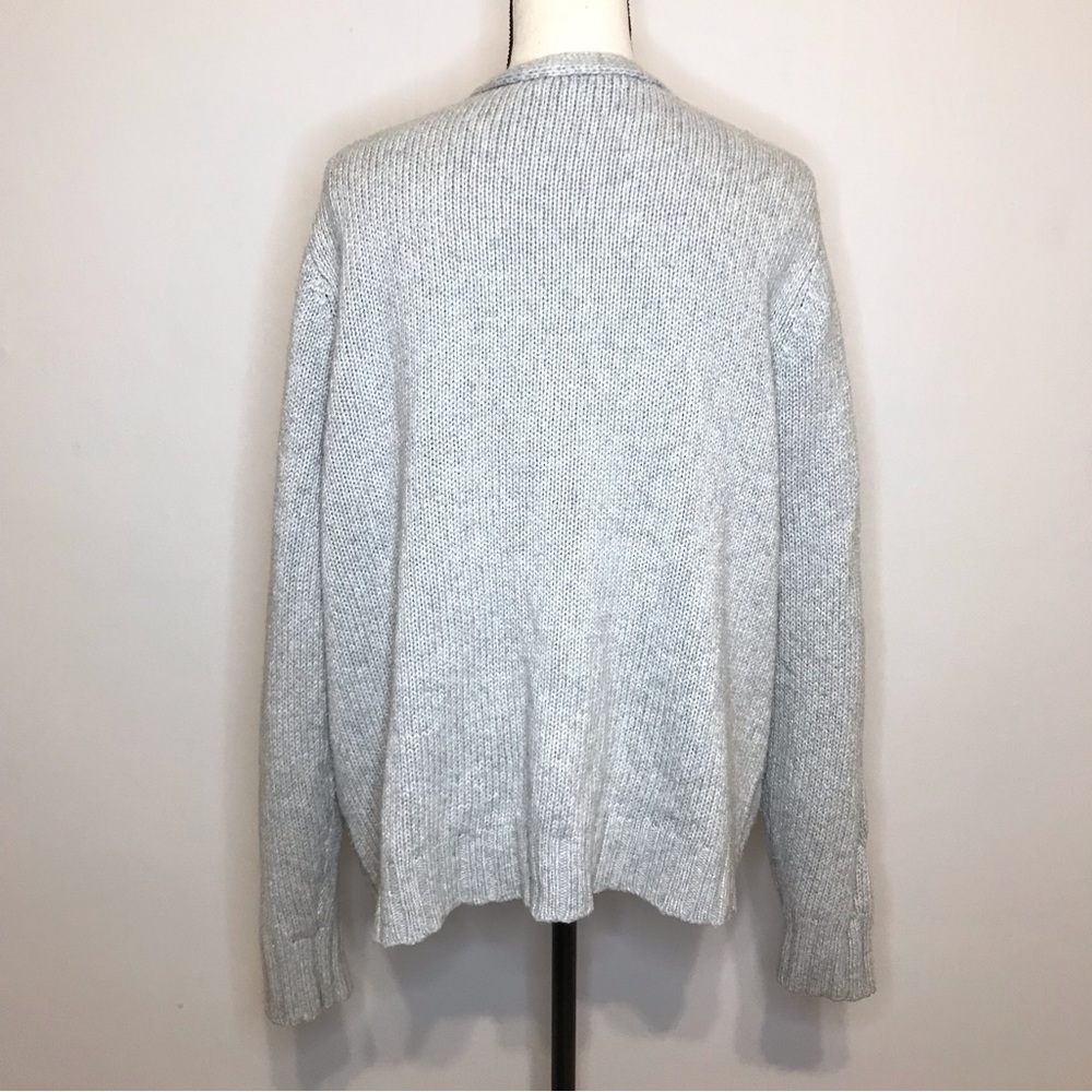 {SOLD} Old Navy Cable Knit Button Cardigan Sweater Gray Size XXL - Picture 6 of 14